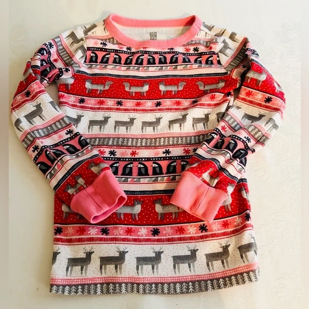 SET of 2 Winter Fair Isle Pajama Tops Only